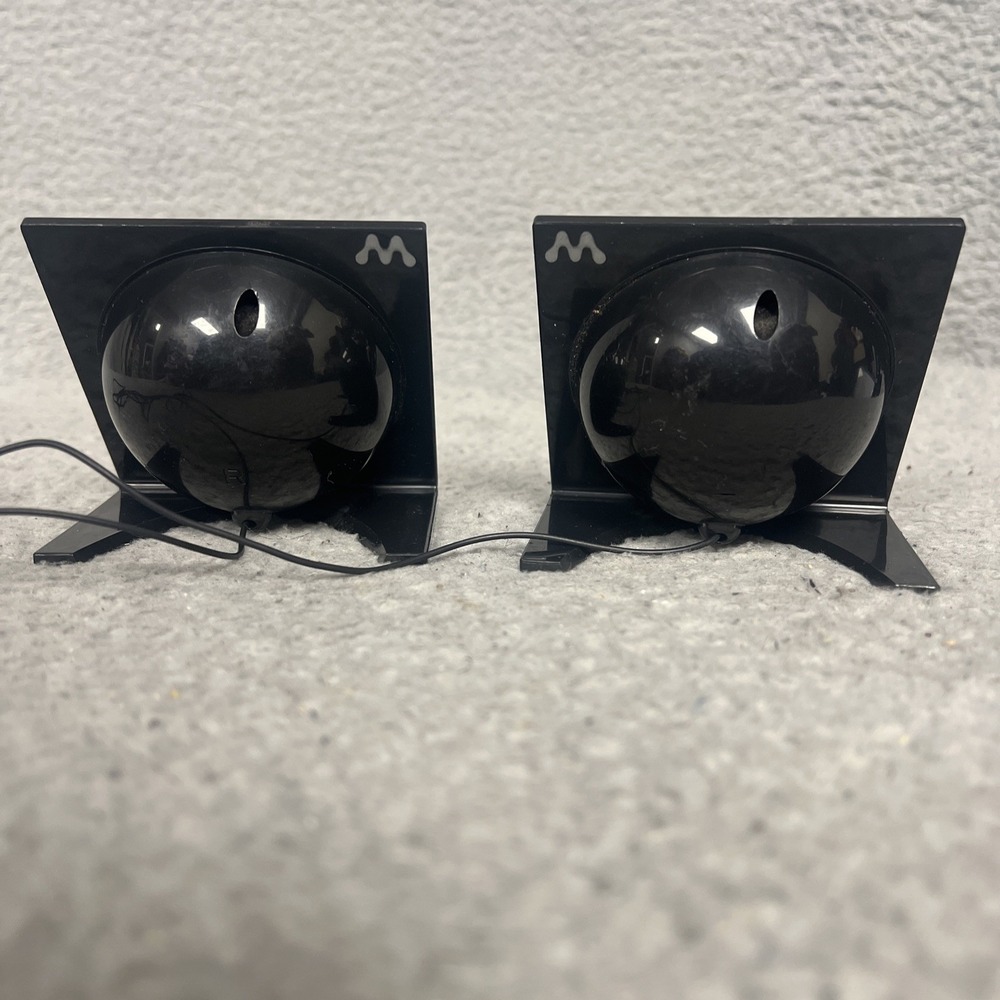 VTG Sony Walkman Mini Stereo Speakers Portable Travel‎ Desk Angle Design *Rare